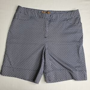 Ellen Tracy Navy Patterned Shorts, 14